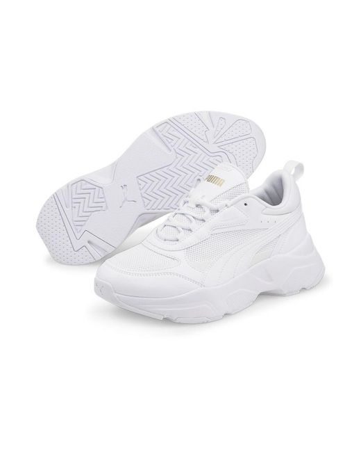 PUMA White Cassia Trainers Sneakers