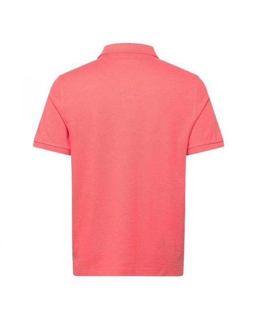 Gant Polo Ss Regular Shield Pique Polo Roze in het Pink voor heren