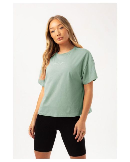 Hype Green Sea Foam Scribble T-Shirt