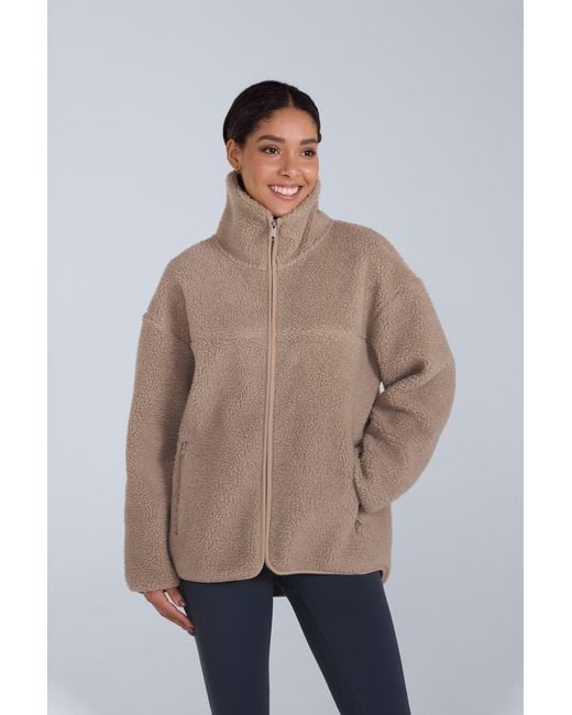 Mountain Warehouse Natural 'Anna' Fleece Sweater Full Zip Warm Cosy Jacket