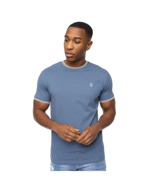Crosshatch Blue Shellworth T-Shirt for men