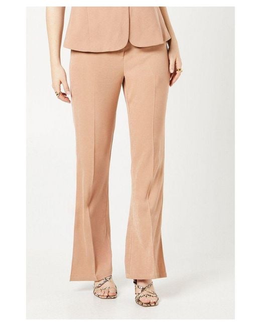 Dorothy Perkins Natural Elastic Waist Kickflare Trouser