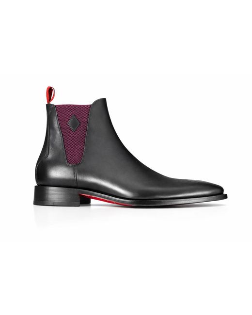 Jeffery West Black O'Toole 'Lord Jim' Chelsea Boot for men