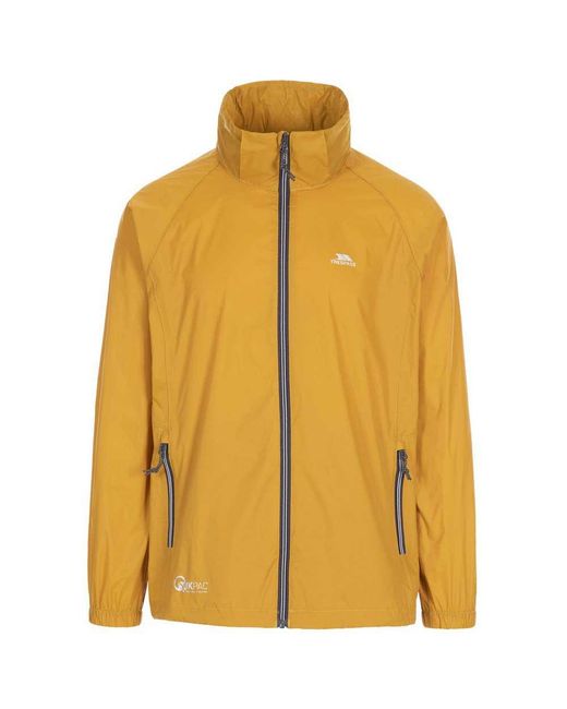 Trespass Yellow Qikpac X Packaway Jacket for men