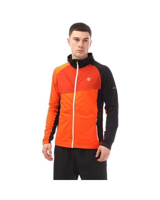Dare 2b Touring Stretch Hooded Midlayer In Oranje in het Orange voor heren