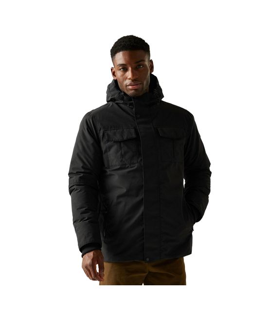 Regatta Black Eamont Insulated Waterproof Jacket for men