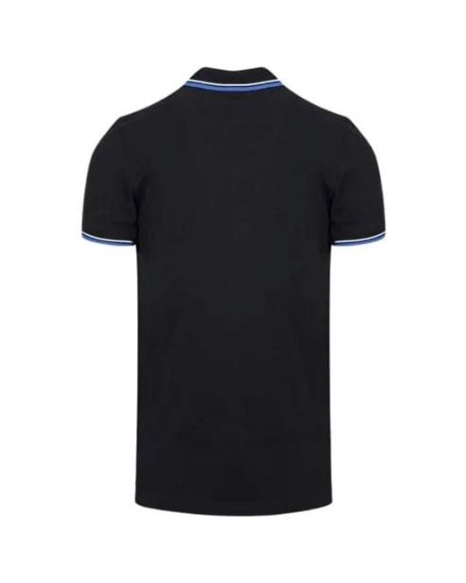 DIESEL Black Polo Shirt T-Randy Short Sleeve for men