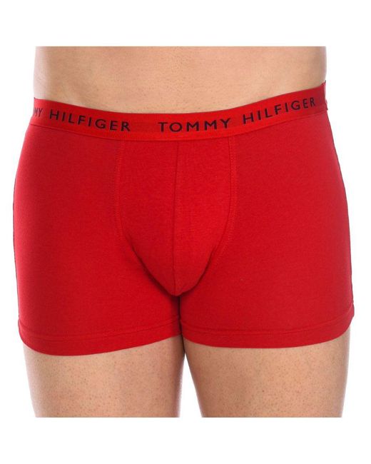 Tommy Hilfiger Recycled Essentials 3er-pack Herren-slang in het Red voor heren