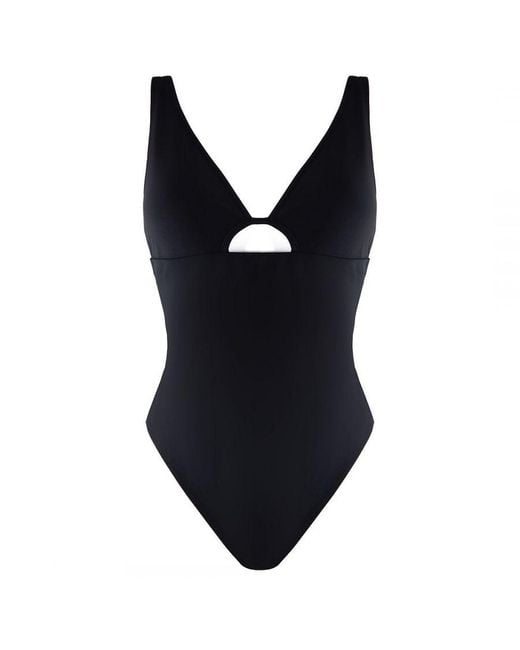 GYMSHARK Black Eco-Friendly Swimsuit Textile