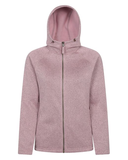 Mountain Warehouse Purple 'Nevis Fleece Jacket With Pockets Full Zip Base Layer
