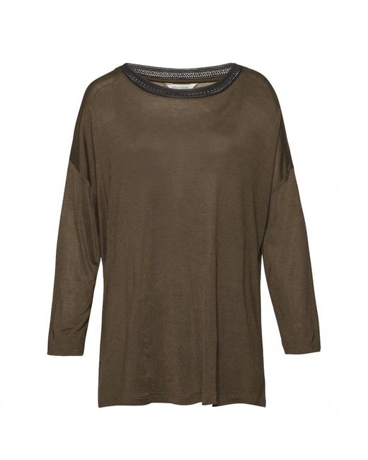 Great Plains FCUK Green Maria Jersey Long Sleeve Top