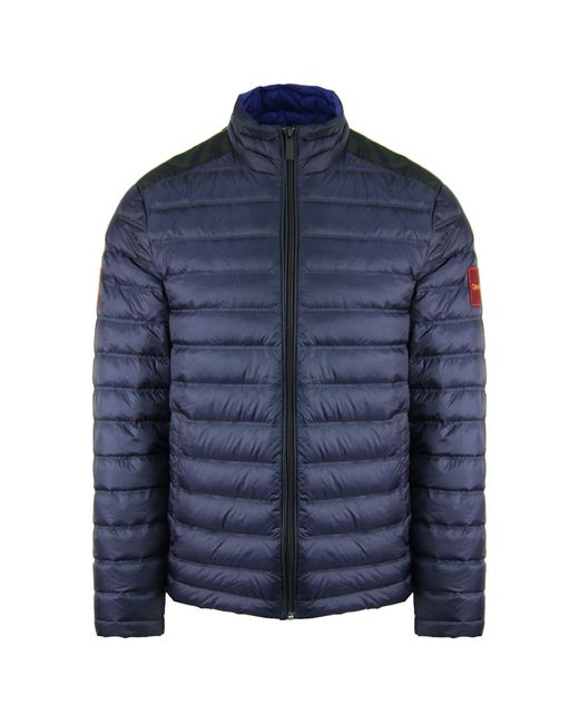 Calvin Klein Blue Nylon Padded Coat for men