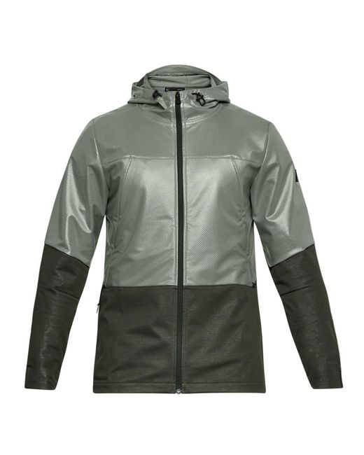 Under Armour Green Unstoppable Jacket Windbreaker Swacket Track Top 1306456 492 for men