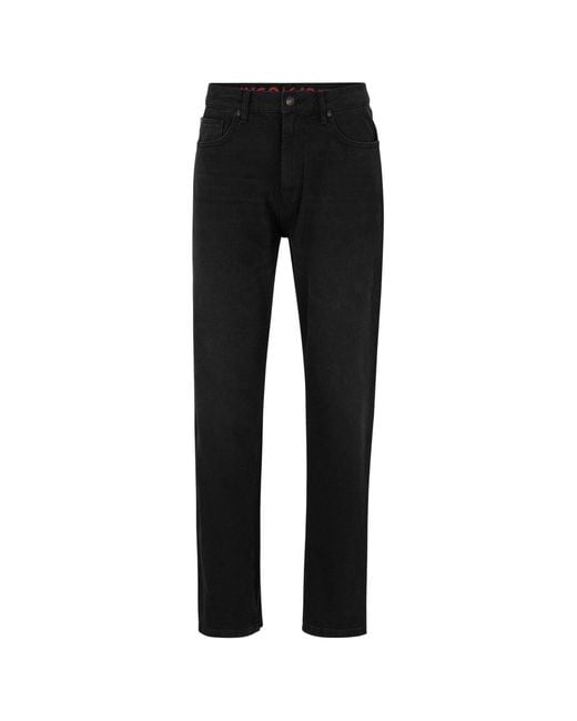 HUGO Black Five Pocket Design Slim Fit Jeans for men