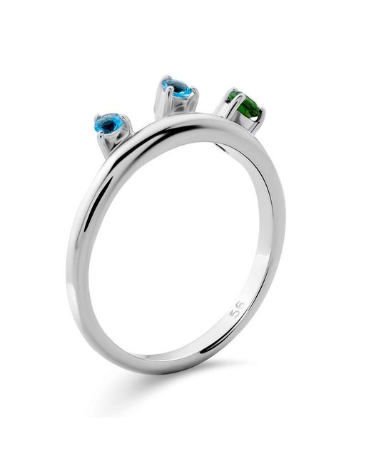 Orphelia Blue 925 Sterling Ring