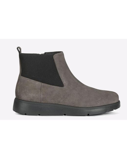 Geox Black Arlara Waterproof Ankle Boots