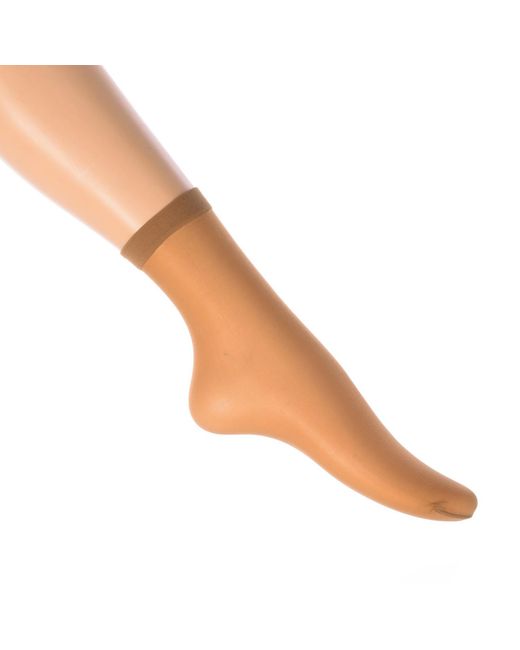 Jolie Folie Natural Transparent Mid-Cut Socks 2444