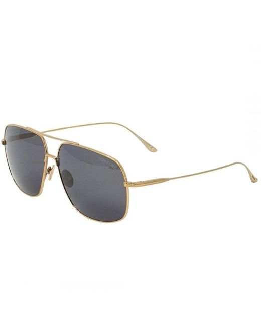Tom Ford John-02 Ft0746 30a Gold Sunglasses in het Gray voor heren