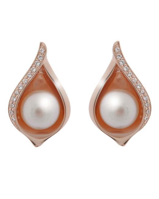 Orphelia Brown 'Sophia' 925 Sterling Stud Earrings