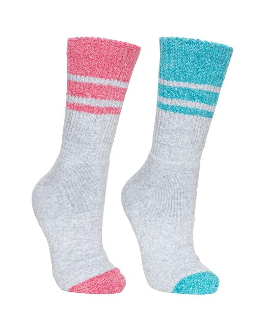Trespass White Ladies Hadley Hiking Boot Socks (2 Pairs)