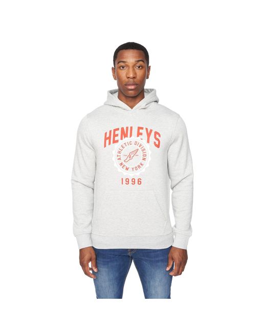 Henleys White Tipton Hoodie for men