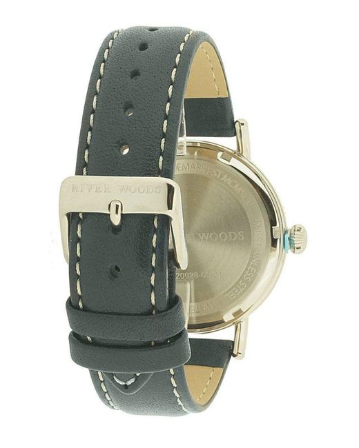 River Woods Blue Yukon Watch Rw420028 Leather for men