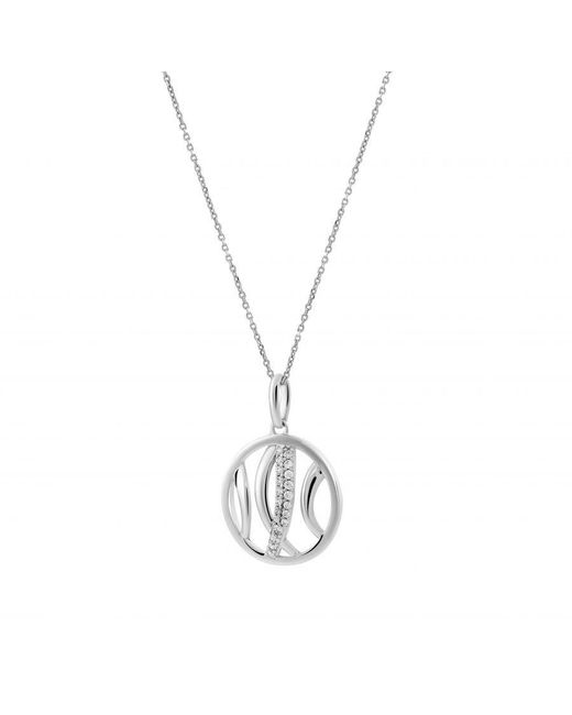Orphelia Metallic 925 Sterling Chain With Pendant