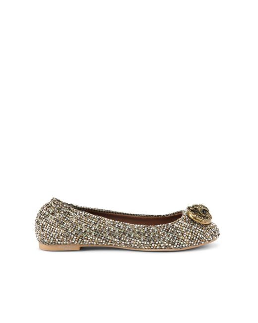Kurt Geiger Metallic Chelsea Ballerina Ballet Flats