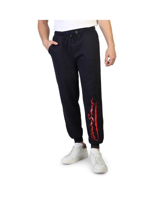 Philipp Plein Blue Cotton Joggers (workout Pants) for men