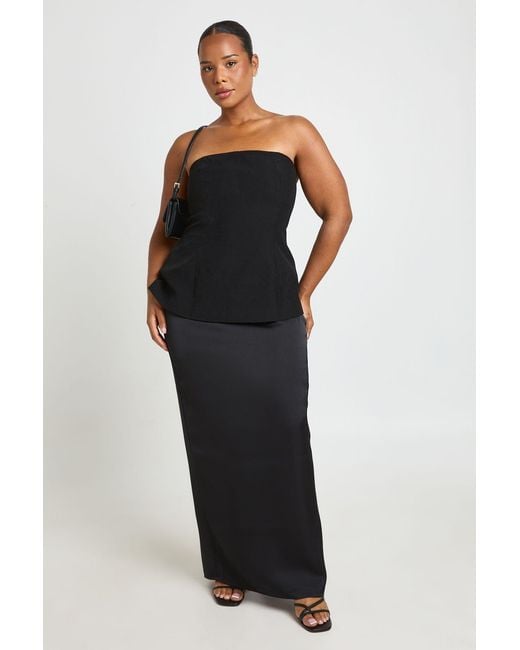 Boohoo Black Plus Bandeau 2