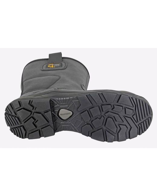 Grafters Black Miller Safety Rigger Boot Waterproof for men
