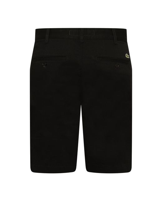 Lacoste Black Chino Shorts for men