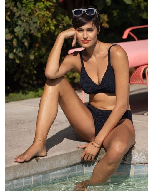 Freya Black Ibiza Waves Plunge Bikini Top