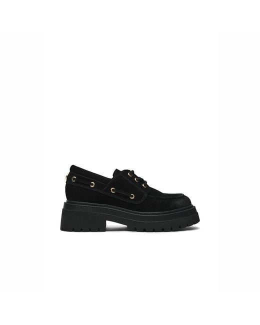 Steve Madden Black Suede Detroit 015 Loafer
