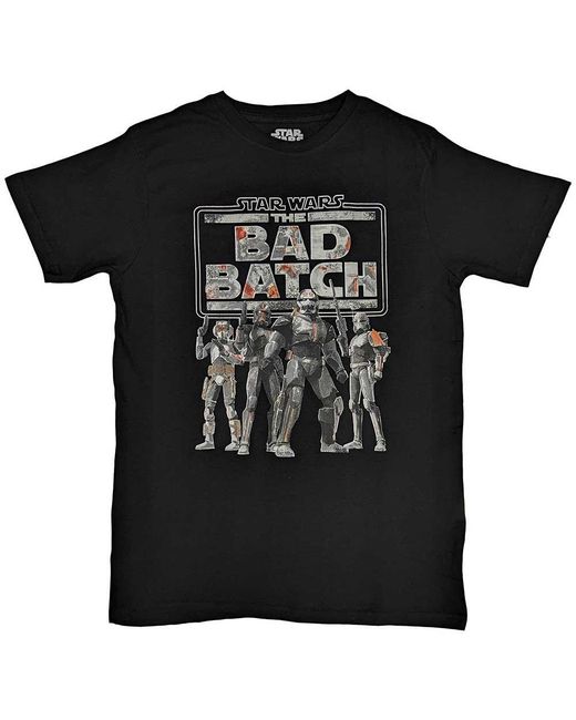 Star Wars Black Adult The Bad Batch T-Shirt