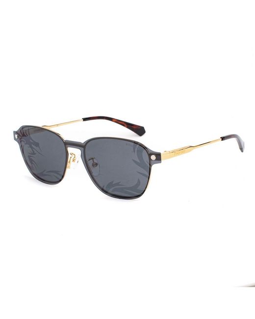 Polaroid Multicolor Gold Metal Sunglasses