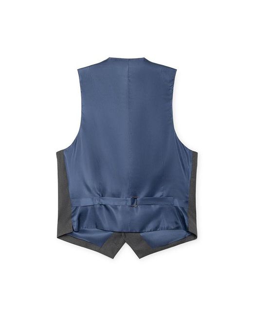Hackett Gray Mayfair Flannel Pow Waistcoat for men