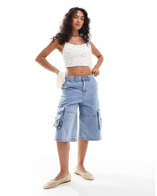 Cotton On Blue Chloe Shirred Cami