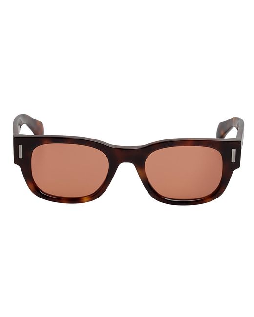 Ferragamo Brown Rectangular Acetate Sunglasses Sf2064Se for men