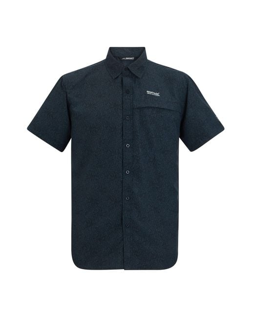 Regatta Blue Mindano Textured Shirt (Night Sky) for men