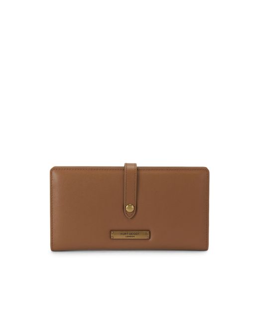 Kurt Geiger Brown Leather Carnaby Soft Wallet