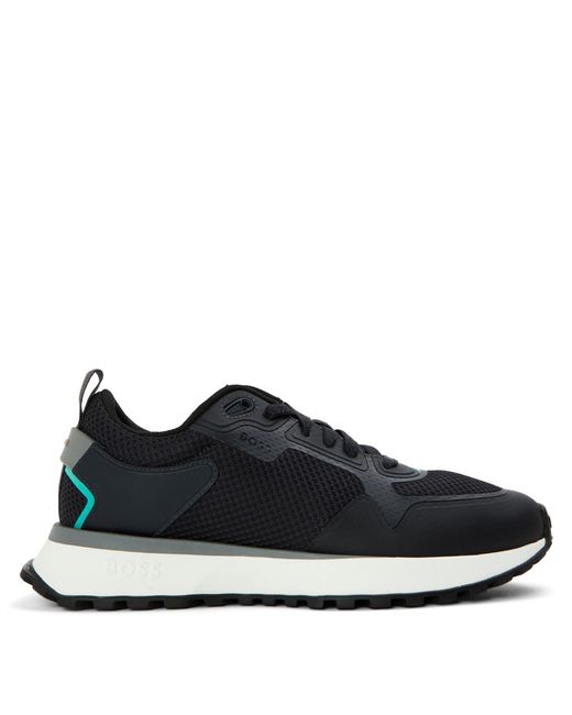 Boss Blue Jonah Breathable Mesh Reflective Trainers for men