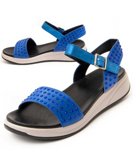 Montevita Hak Sandaal Craig4 In Blauw in het Blue