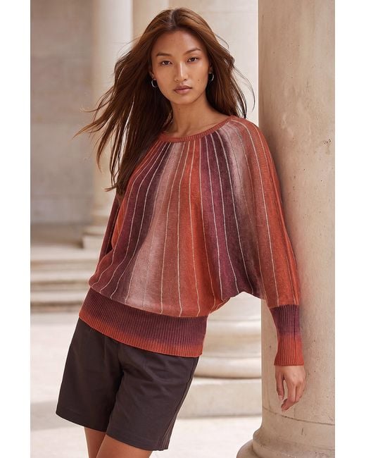 Roman Red Spacedye Sunray Knit Jumper