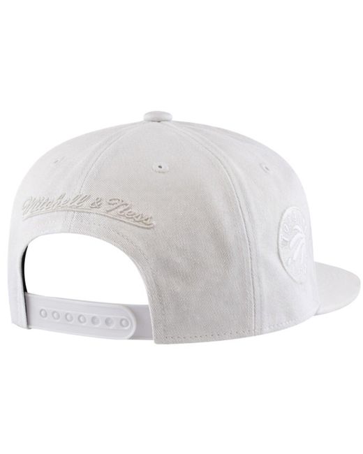 Mitchell & Ness White Nba Toronto Raptors Hwc Uv Reactive Cap Cotton