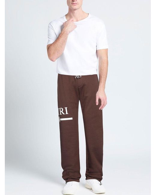 Amiri White Ma Bar Logo Printed Joggers for men