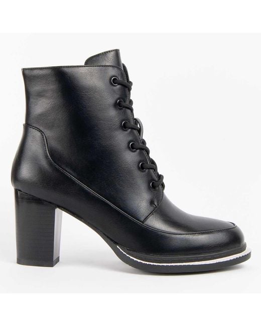 Montevita Black Ankle Boot Vareli3