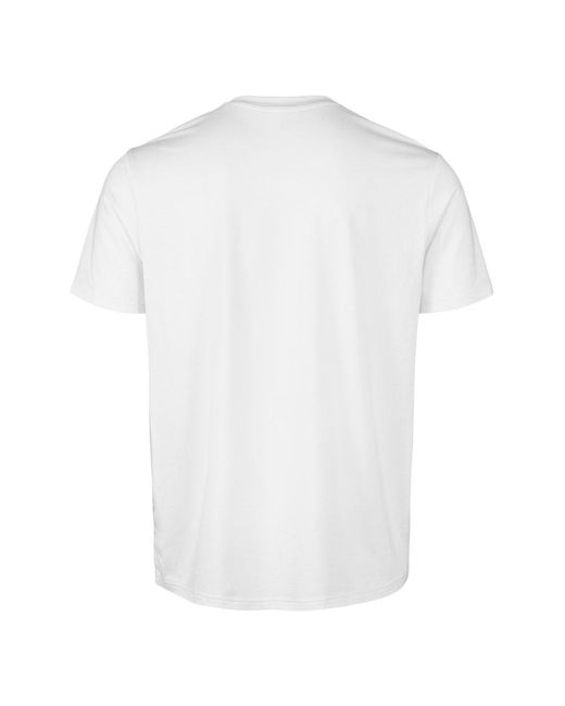 Panos Emporio White Bamboo Cotton Blend V-Neck T-Shirt for men