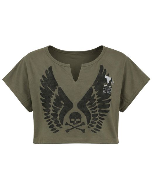 Under Armour Green X Project Rock Wings T-Shirt