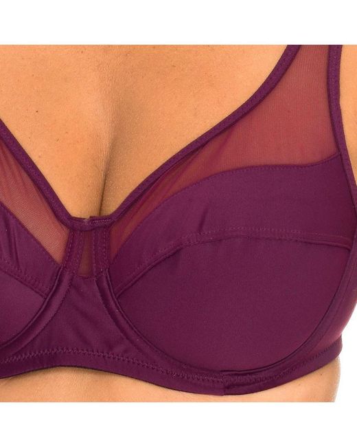 Dim Purple Generous Underwire Bra 03983